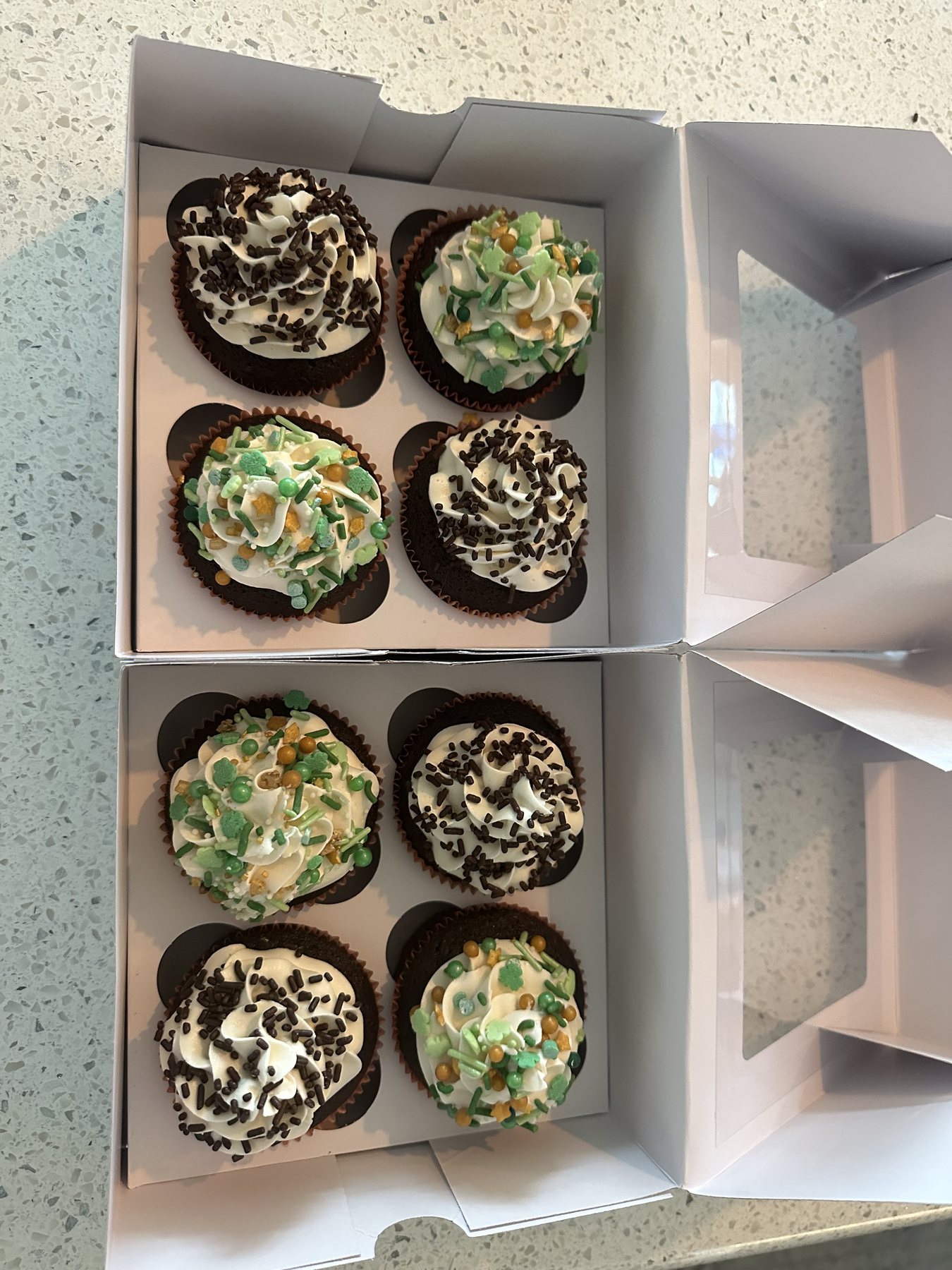 Car Bomb cupcakes, boxed