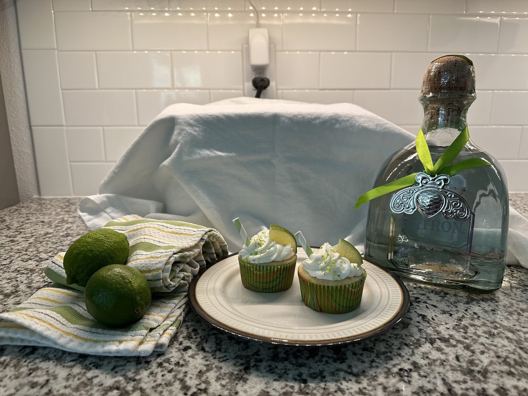Margarita cupcakes with fresh lime and tequila