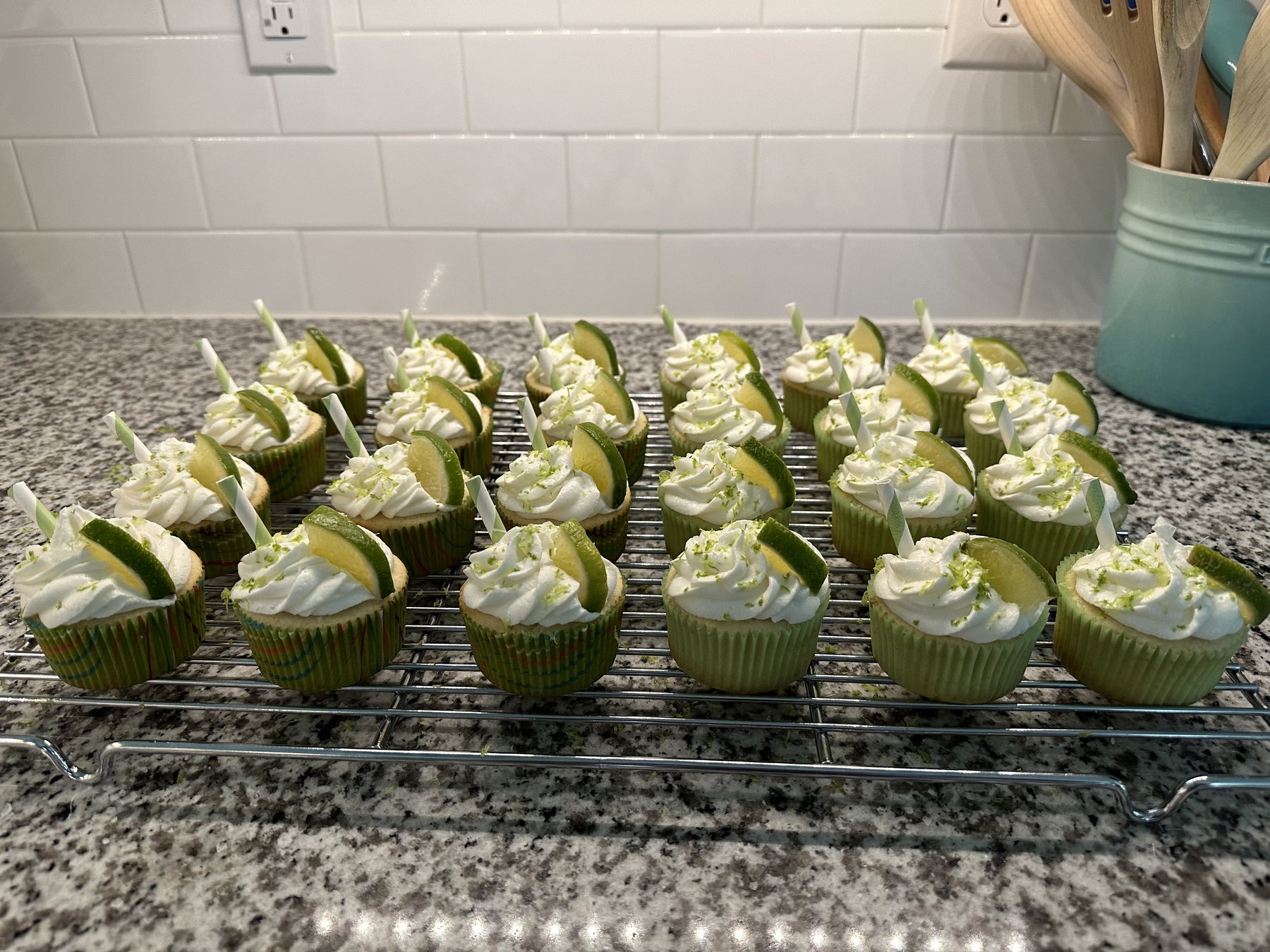 A rack of margaritas